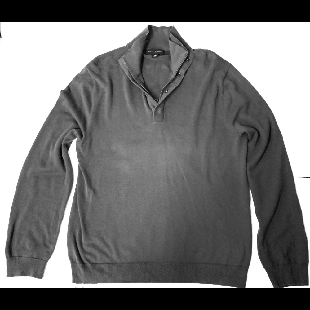 Banana Republic half zip Sweater. Red double layer